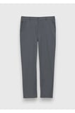 Gri Düz Dokuma Jogging Fit Casual Pamuk Karışımlı Pantolon
