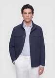 Lacivert Regular Fit Gizli Kapüşon Casual Teknik Mont