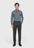Kahverengi Düz Dokuma Modern Fit Casual Pantolon