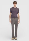 Vizon Düz Dokuma Jogging Fit Casual Yün Karışımlı Pantolon