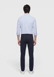 Lacivert Düz Dokuma Slim Fit Casual Pamuk Karışımlı Pantolon