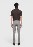 Gri Düz Dokuma Slim Fit Casual Pamuk Karışımlı Pantolon