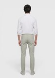 Haki Düz Dokuma Slim Fit Casual Pamuk Karışımlı Pantolon