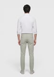 Haki Düz Dokuma Slim Fit Casual Pamuk Karışımlı Pantolon
