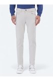 Gri Dokuma Slim Fit Casual Pamuk Karışımlı Pantolon