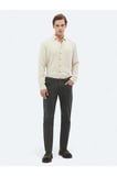 Haki Dokuma Slim Fit Casual Pamuk Karışımlı Pantolon