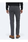 Antrasit Dokuma Slim Fit Casual Pamuk Karışımlı Pantolon