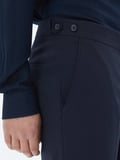 Lacivert Dokuma Regular Fit Casual Pantolon