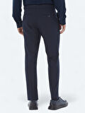 Lacivert Dokuma Regular Fit Casual Pantolon