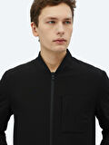 Siyah Regular Fit Spor Ceket