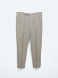 Vizon Düz Dokuma Fitted Fit Klasik Pantolon