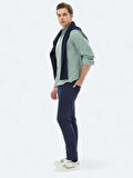 Mint Fitilli Regular Fit Dokuma Kadife Casual %100 Pamuk Gömlek