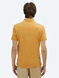 Safran Düz Polo Yaka %100 Pamuk T-Shirt