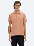Somon Düz Polo Yaka %100 Pamuk T-Shirt