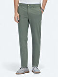 Haki Dokuma Slim Fit Casual Pantolon