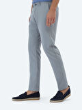 Gri Dokuma Slim Fit Casual Pantolon