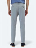 Gri Dokuma Slim Fit Casual Pantolon