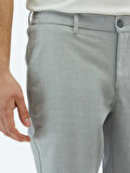 Gri Dokuma Jogging Fit Casual Pantolon