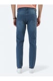 Koyu Petrol Slim Fit Denim Pamuk Karışımlı Pantolon