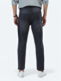 Antrasit Slim Fit Denim Pamuk Karışımlı Pantolon