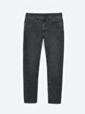 Antrasit Slim Fit Denim Pamuk Karışımlı Pantolon