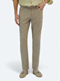 Vizon Dokuma Regular Fit Casual Pamuk Karışımlı Pantolon