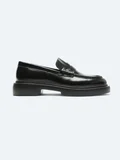 Siyah Deri Smart Casual Loafer