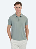 Haki Düz Çevre Dostu Polo Yaka T-Shirt