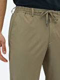 Vizon Düz Dokuma Jogging Fit Casual Pantolon