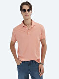 Somon Düz Polo Yaka %100 Pamuk T-Shirt