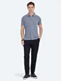 Gri Düz Regular Fit Casual Gömlek