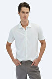 Kip Erkek Desenli Regular Fit Casual %100 Pamuk Gömlek GM-5873 Beyaz