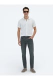 Beyaz Desenli Regular Fit Casual %100 Pamuk Gömlek