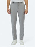 Gri Dokuma Jogging Fit Casual Pantolon