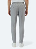 Gri Dokuma Jogging Fit Casual Pantolon