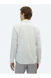 Siyah Çizgili Regular Fit Casual Pamuk Karışımlı Gömlek