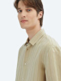 Limon Küfü Oversize Fit Dokuma Casual Gömlek