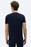 Kip Erkek Bisiklet Yaka Düz Örgü Triko TRK-1572 Lacivert