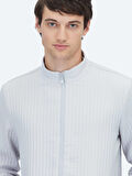 Gri Regular Fit Casual Dokuma Mont