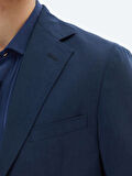 Lacivert Desenli Modern Fit Takım Elbise