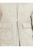 Taş Regular Fit Gömlek Yaka Casual Dokuma Mont