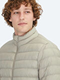 Vizon Regular Fit Dik Yaka Casual Dokuma Mont