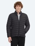 Siyah Regular Fit Dik Yaka Casual Dokuma Mont
