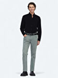 Açık Haki Slim Fit Denim Pamuk Karışımlı Pantolon