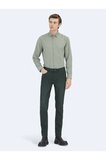 Haki Slim Fit Denim Pamuk Karışımlı Pantolon