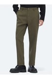 Haki Dokuma Relaxed Fit Casual Pamuk Karışımlı Pantolon