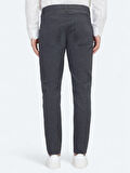 Antrasit Dokuma Regular Fit Casual Pamuk Karışımlı Pantolon