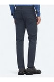 Lacivert Dokuma Regular Fit Casual Pamuk Karışımlı Pantolon