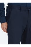 Lacivert Dokuma Jogging Fit Casual Pamuk Karışımlı Pantolon