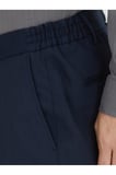 Lacivert Dokuma Jogging Fit Casual Pamuk Karışımlı Pantolon